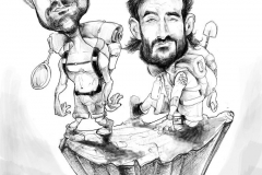 World-party-caricature